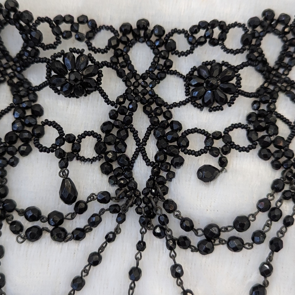 Black Chandelier Collar Choker Necklace - Picture 2 of 4